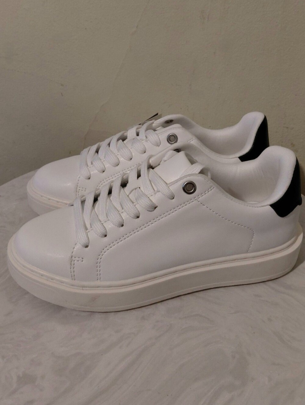 Classic White Platform Sneakers